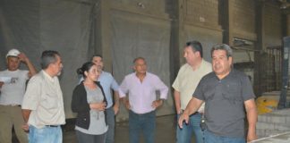 Nierderle recorrió la planta de adoquines