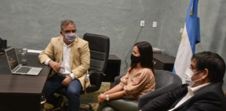 Reunión entre el gobernador Jalil y el ministro Lammens por el programa “Clubes en Obra”