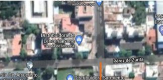 Corte en el microcentro por obra de cloacas