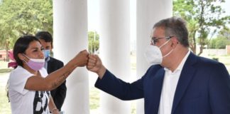 El gobernador Jalil recibió a “Capricho” Romero