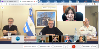 Adriana Díaz participó de una reunión partidaria con Alberto Fernández