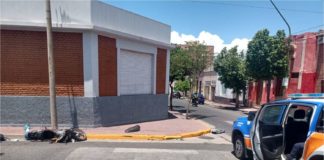 Motociclista lesionada en un siniestro vial