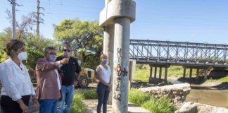 El gobernador Jalil recorrió la obra del túnel en Tres Puentes