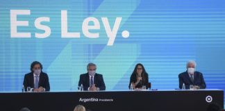 Fernández promulgó la Ley de Interrupción Voluntaria del Embarazo