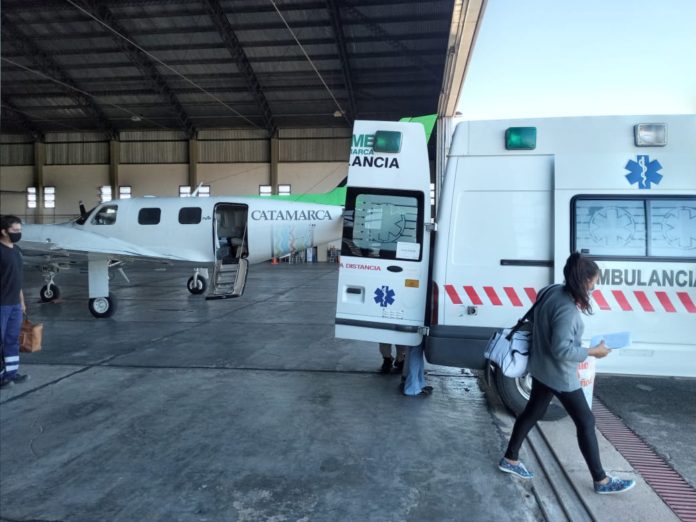 vuelo sanitario avión