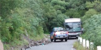 Rescataron a seis personas varadas en la Cuesta El Portezuelo
