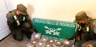 Recreo: secuestran 21 kilos de marihuana en un colectivo y detienen a un pasajero