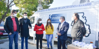 El Gobernador entregó 68 mil barbijos para trabajadores del sector privado