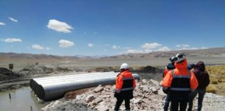 Inspección interministerial en el cruce de los ríos Los Patos y Aguas Calientes
