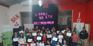 Estudiantes de Antofagasta recibieron certificados del Curso de Gastronomía