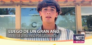 Luego de un gran año, Manu la Serna pasó por Catamarca