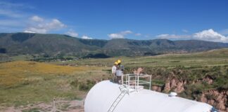 Inician pruebas para el nuevo sistema de agua potable en Aconquija