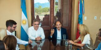 Raúl Jalil y Gustavo Saadi recibieron a autoridades del Consejo Federal del Notariado Argentino