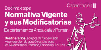 Invitan a la 10º Etapa de capacitación sobre normativa vigente y sus modificatorias para Andalgalá y Pomán
