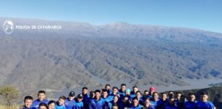 Aspirantes a policías realizaron senderismo en el Gracian