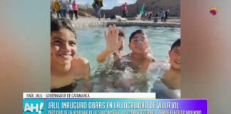 Raúl Jalil inauguró obras en la localidad de Villa Vil