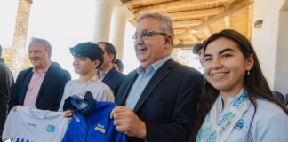 El Gobernador recibió a los representantes de los Juegos Evita