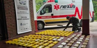 Encontraron 134 kilos de cocaína en una ambulancia en Santiago del Estero