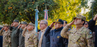 Con la presencia del Gobernador se conmemoró el 214° aniversario del Ejército Argentino