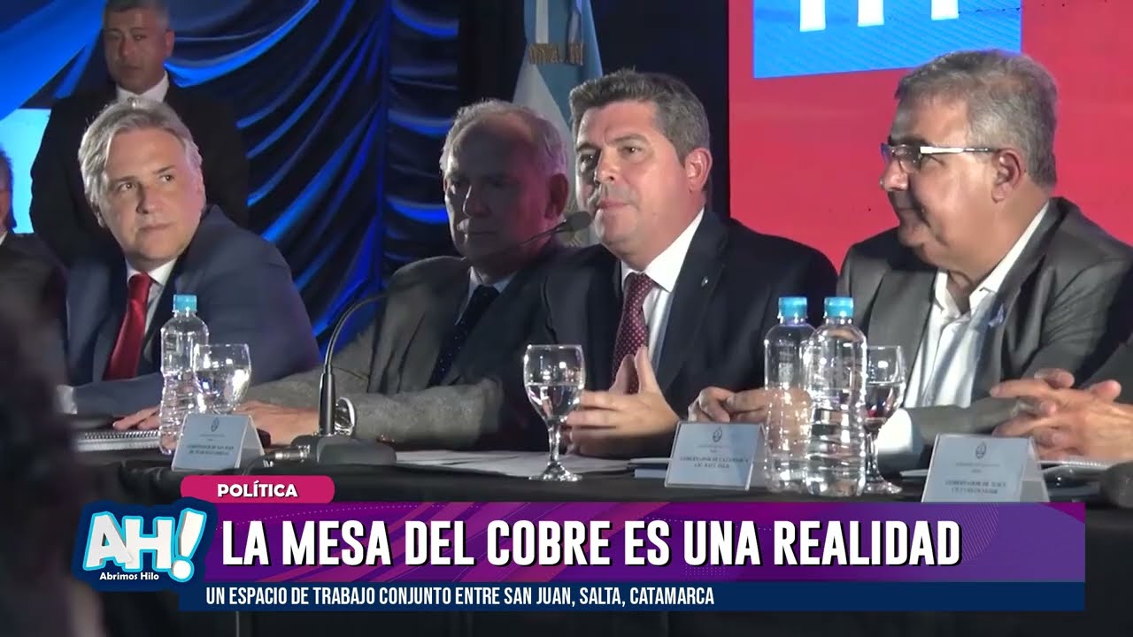 El gobernador habló sobre la conformación de la Mesa del Cobre ...