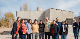 Hualfín: visita a la obra de viviendas para familias afectadas por crecida del río