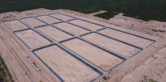 La planta de tratamientos cloacales de Recreo se inaugura en abril y avanza el asfaltado en Santa María