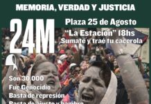 Movilización por el Día de la Memoria, la Verdad y la Justicia en Catamarca