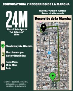Recorrido de la Marcha