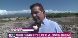 Aguas de Catamarca desvió el río del Valle para una obra clave