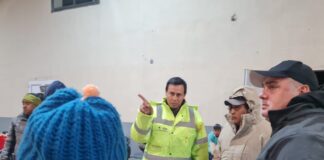 Operativo de emergencia en Laguna Blanca