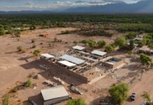 Recorrida de obra en la Escuela Técnica de Tinogasta
