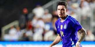 Esperado y gran debut del catamarqueño Aníbal Moreno en la «Scaloneta»