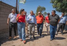 Inspección a la obra de construcción del Polideportivo de Valle Viejo