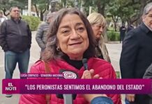 Corpacci cuestionó al Gobierno nacional y habló de un “Estado ausente”