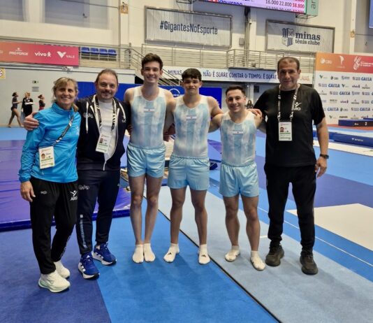 Tres gimnastas finalistas en el Sudamericano de Trampolín