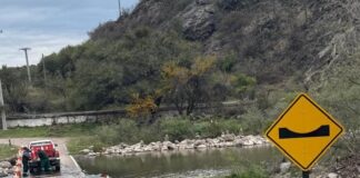 Habilitaron provisoriamente el badén de Pomancillo Oeste