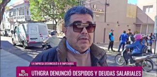 UTHGRA denunció al Hotel La Alameda por despidos y deudas salariales
