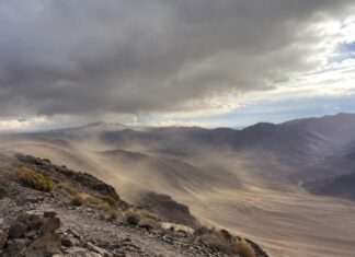 Alerta amarilla por viento y mantienen inhabilitado el acceso al Balcón del Pissis